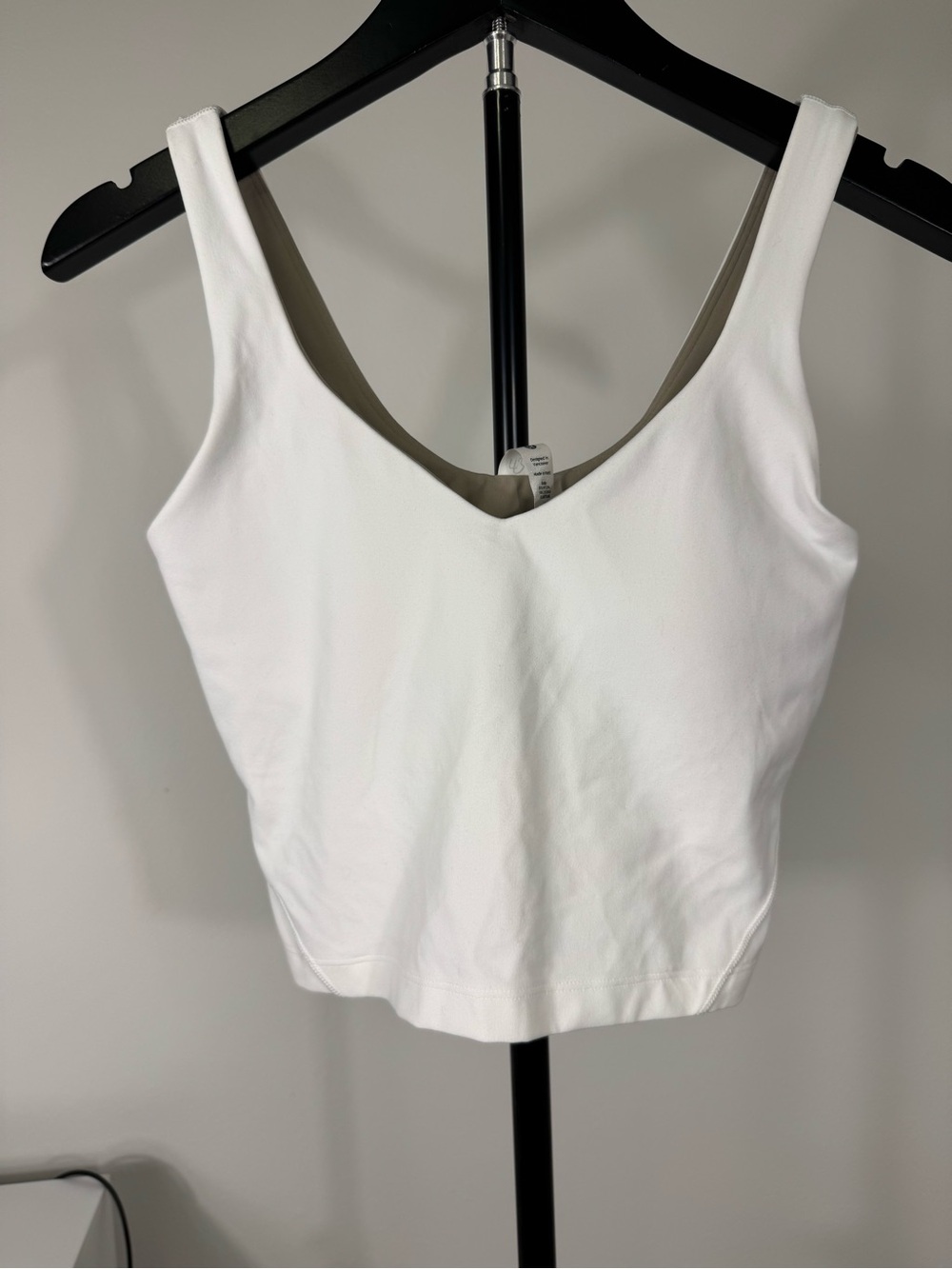 NEW Lululemon Align Tank White Size 4 Built In Bra